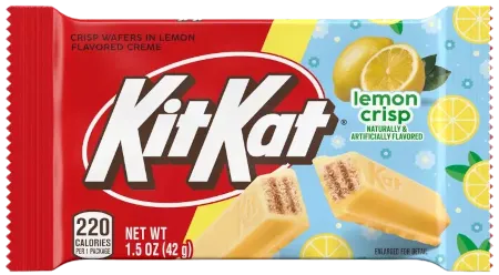 Kitkat Lemon Crisp 42g Chrupiący wafelek o smaku cytrynowym