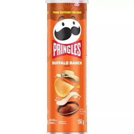 Pringles Buffalo Ranch 156g Chipsy o smaku amerykańskich skrzydełek Buffalo z sosem Ranch