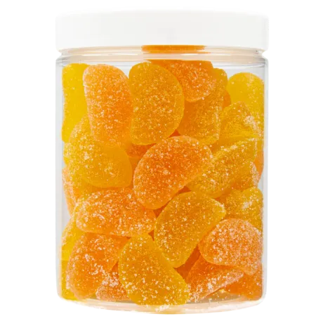 Żelki Wegańskie ''Cytruski'' w cukrze 200g o smaku cytrynowo-pomarańczowym