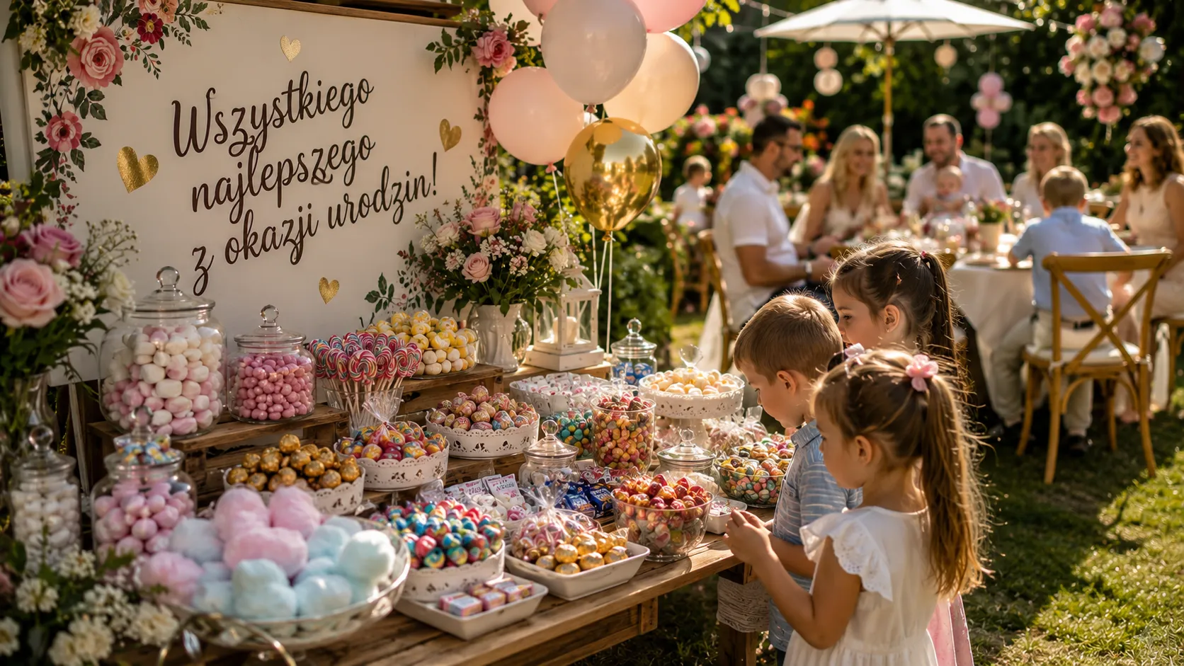 Jakie eventy plenerowe najczęściej wymagają candy baru bez prądu? Przegląd wydarzeń - Rodzinne celebracje na łonie natury – urodziny, komunie i baby shower w plenerze