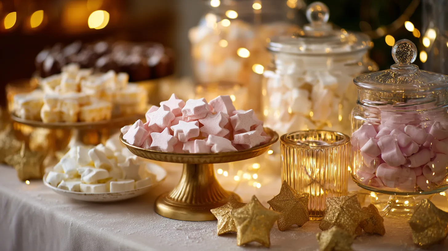 Pianki marshmallow w aranżacji słodkich stołów – inspiracje i możliwości ekspozycji - Jak zaplanować tematyczne aranżacje słodkiego stołu z piankami marshmallow na różne okazje? Garść inspiracji