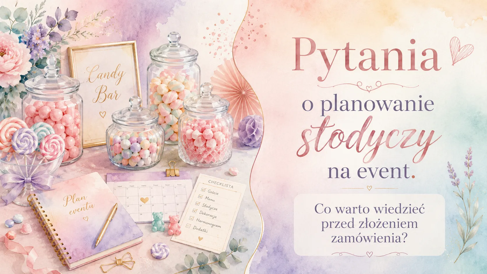 Pytania o planowanie słodyczy na event. Co warto wiedzieć przed złożeniem zamówienia?