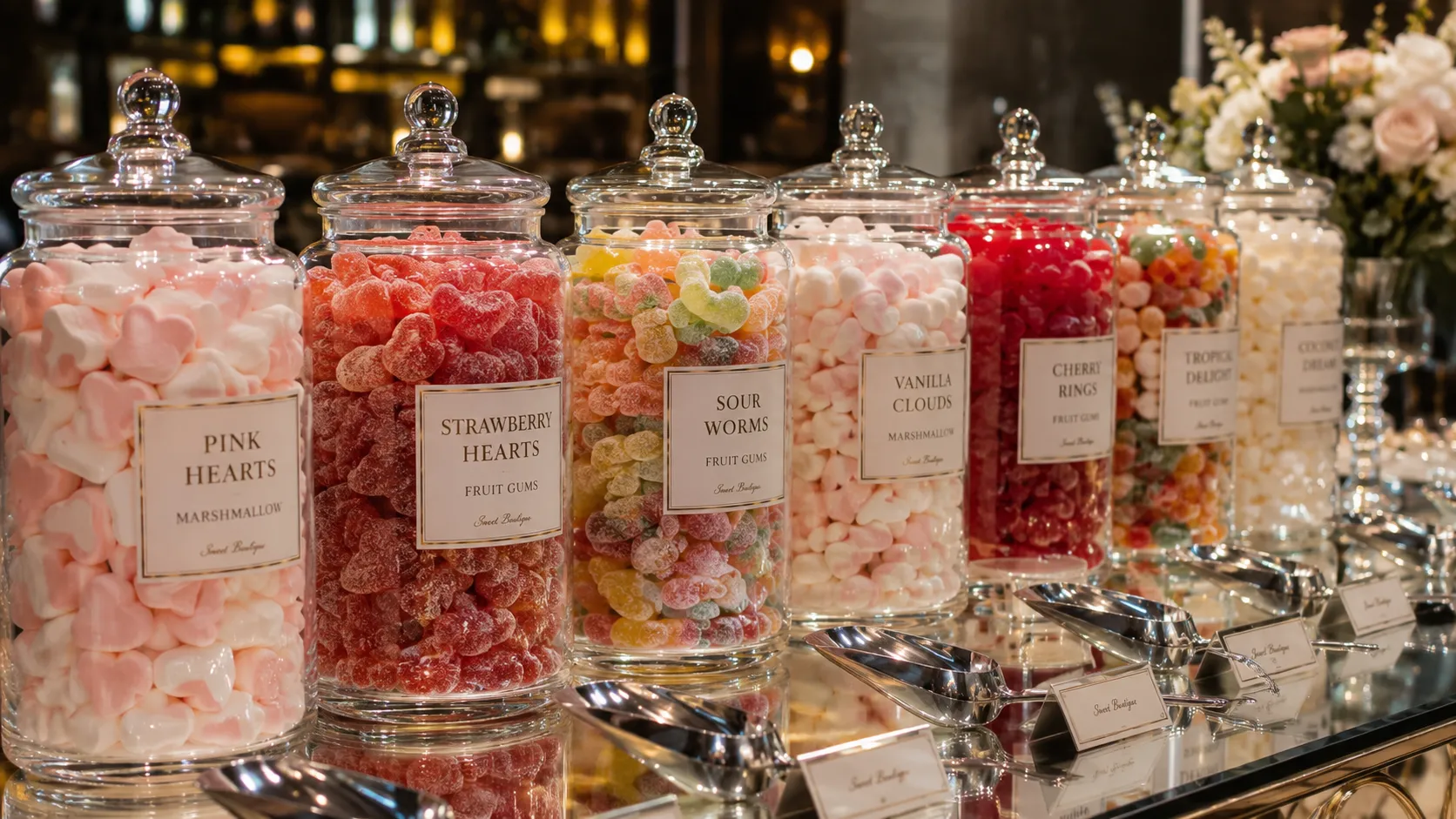 Słodki stół na event firmowy – jak obliczyć ilości i dobrać asortyment z hurtowni na eventowy candy bar?