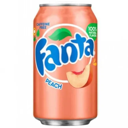 Fanta Peach 355ml Napój gazowany o smaku brzoskwiniowym