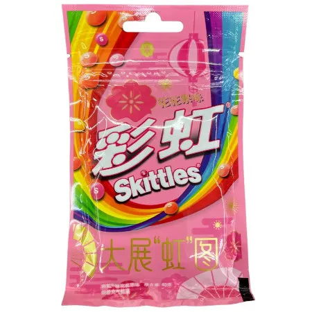 Skittles Flower & Fruit Asian 40g Cukierki do żucia o smakach kwiatowo-owocowych