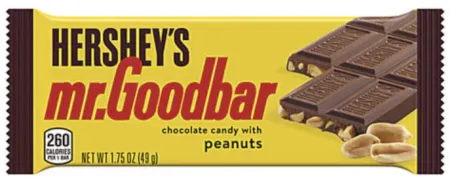 Hershey's Mr.Goodbar 49g Baton z orzeszkami ziemnymi o smaku mlecznej czekolady