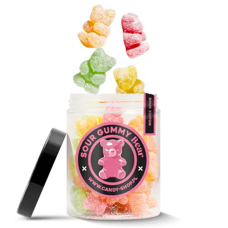 Żelki EKSTRA Kwaśne ''Misie - Sour Edition'' w cukrze 200g o smaku owocowym