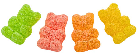Żelki EKSTRA Kwaśne ''Misie'' w cukrze 1kg o smaku owocowym