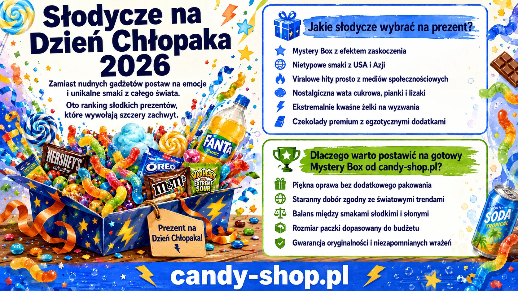 Słodycze na Dzień Chłopaka 2026