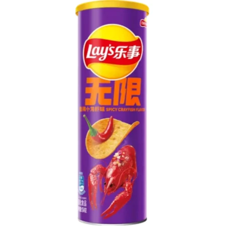 Lay's Spicy Crayfish 90g Pikantne chipsy ziemniaczane o smaku rakowym