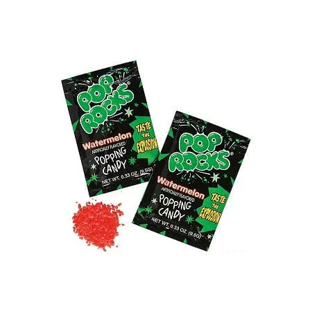 Pop Rocks Watermelon Popping Candy 9,5g Strzelające cukierki o smaku arbuzowym