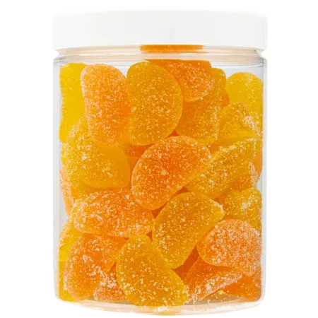 Żelki Wegańskie ''Cytruski'' w cukrze 200g o smaku cytrynowo - pomarańczowym