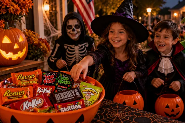 Halloween w USA - najpopularniejsze słodycze rozdawane dzieciom